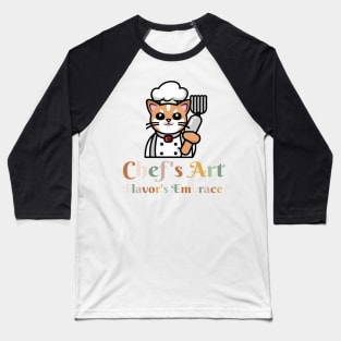 chef cat Baseball T-Shirt